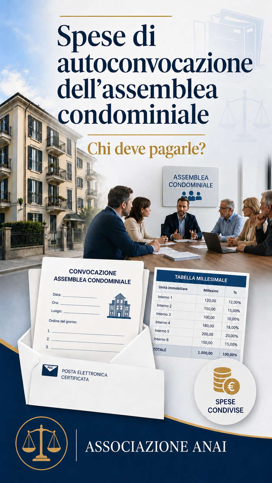 spese autoconvocazione assemblea condominiale